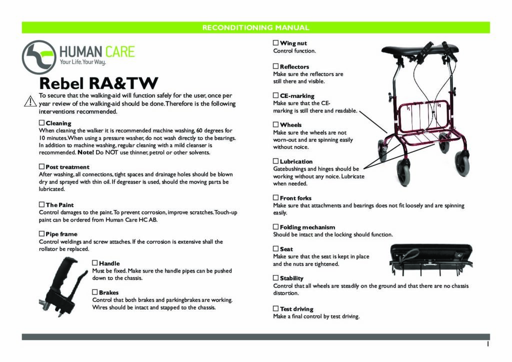 Reconditioning Manual